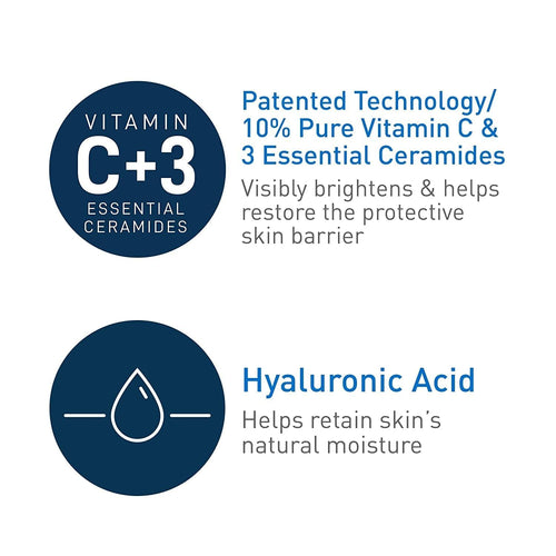 CeraVe Vitamin C Serum with Hyaluronic Acid (1 Pack)